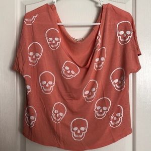 Crop top with skull design